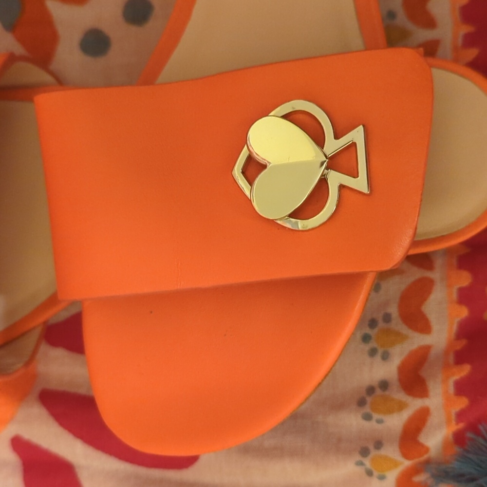 Kate Spade orange Slippers - Picture 2 of 5